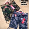 CAMOUFLAGE CARGO LONG SHORTS