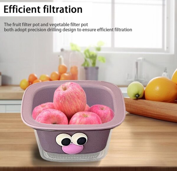 CUTE 2 IN 1 FRUIT BASKET AND STRAINER
