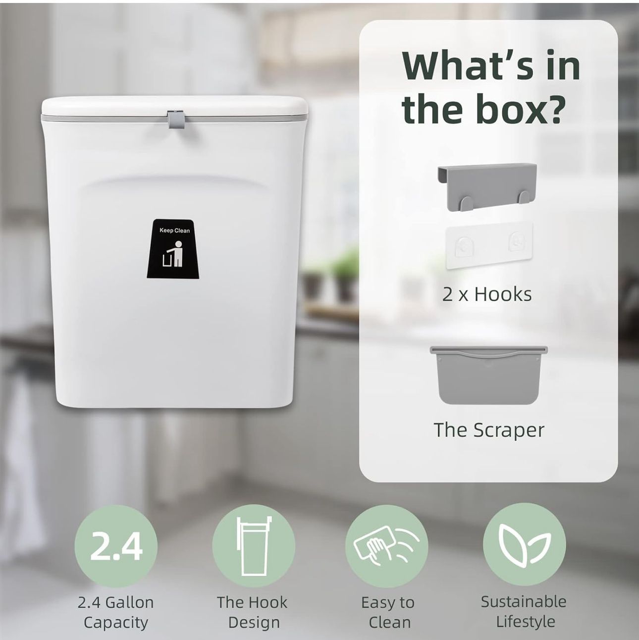 STYLISH HANGING TRASH BIN