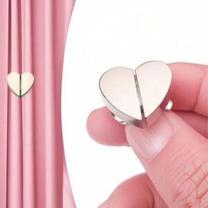 BEAUTIFUL MAGNETIC HEART DESIGN CURTAIN CLIPS